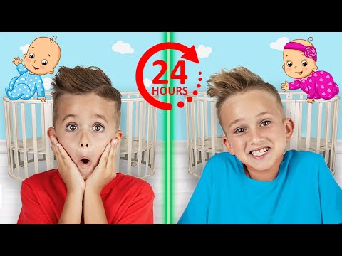 Vlad und Niki 24-Stunden-Baby-Herausforderung