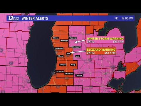 FULL COVERAGE: Blizzard conditions sweep West Michigan