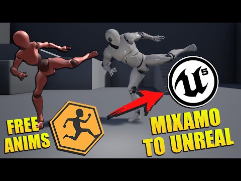 Unreal Engine - Get Free Working Animations With Mixamo!