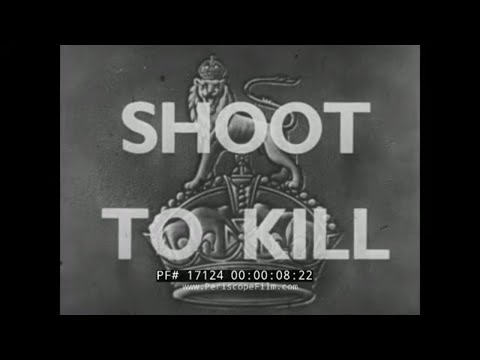 "SHOOT TO KILL"  WORLD WAR II  BRITISH ARMY INFANTRY WEAPONS  TRAINING FILM  BREN GUN  17124