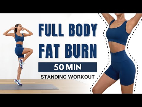 50 min Full Body Fat Burn Workout - Ab, Arm, Back, Leg, Thigh