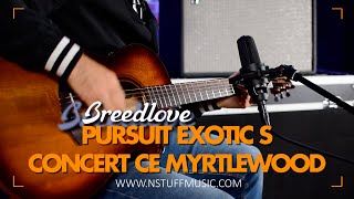 Video thumbnail for Breedlove Pursuit Exotic S Concert CE Myrtlewood by N Stuff Music