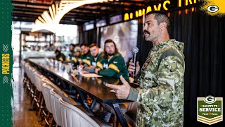Packers players honor veterans at ‘Huddle for Heroes’ event
