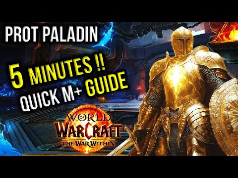 Protection Paladin Guide (Mythic Plus Tank) in 5 Minutes TL:DR! Season 2 WOW The War Within