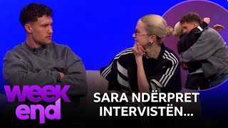 Sara futet surprizë në mes të intervistës së Drilonit (VIDEO)