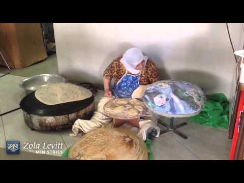 Druze Woman Making Bread