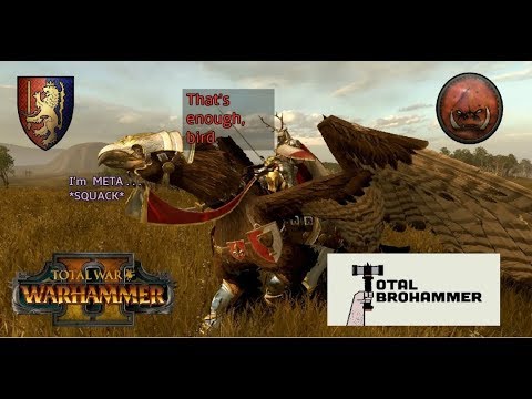Royal Hippogryph Knights . . . Why? - Bretonnia vs Greenskins | Total War Warhammer 2 Quick Battle