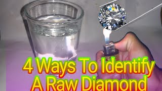 How to check rough diamonds at home 🏘️ 4 Ways To Identify A Raw Diamond
