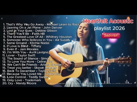 Beautiful Midnight Melodies 🌙🍃 Heartfelt Acoustic Pop for a Quiet Night & relax🌿