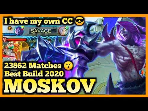 MOSKOV SAVAGE, GAMEPLAY 2020, BEST BUILD SEASON 17, MOSKOV HYPER CARRY, MOBILE LEGENDS, MLBB MOSKOV