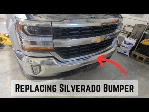 2016-2018 Chevy Silverado Front Bumper Face Bar Facia Replacement