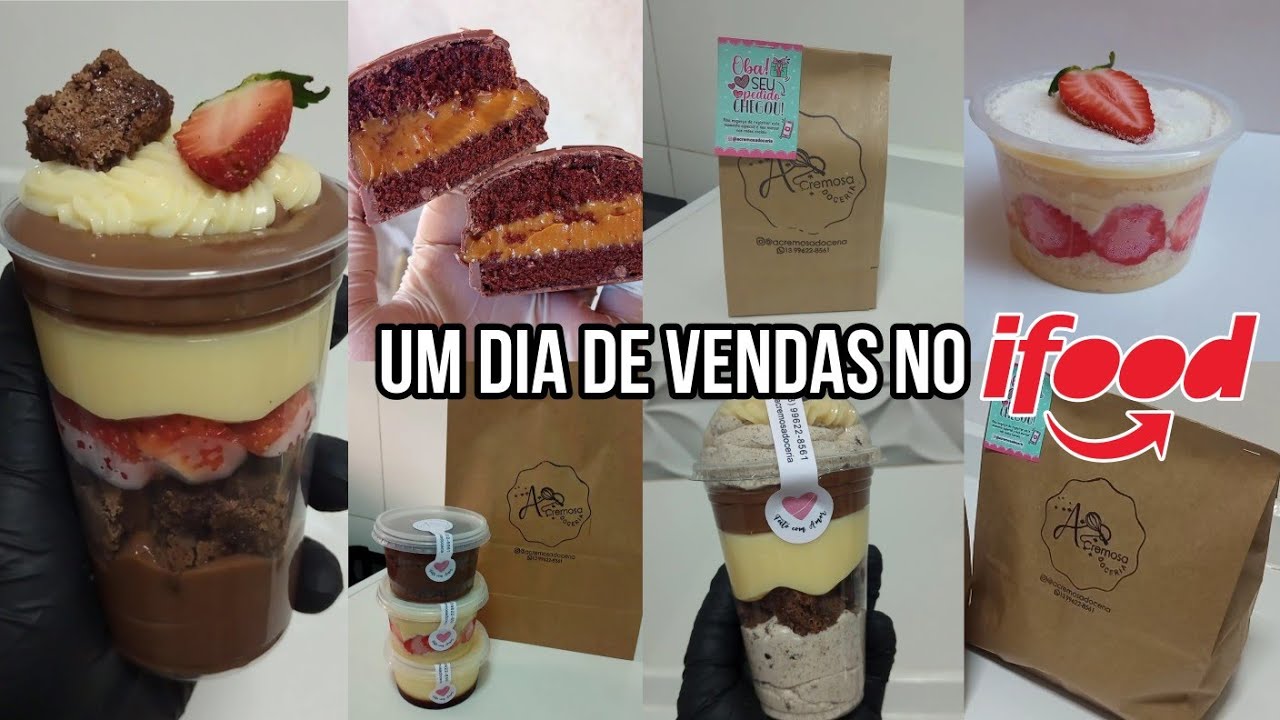 Primeira semana da minha DOCEIRA no IFOOD / DELIVERY DE DOCES EM CASA / Um dia de vendas no IFOOD