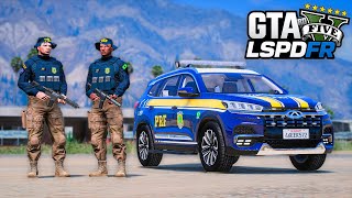 GTA V : MOD POLICIA - PERSEGUIÇÃO e TIROTEIO com A POLICIA RODOVIÁRIA FEDERAL! (PRF)