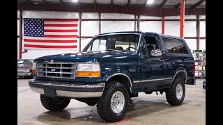 Video Thumbnail for 1993 Ford Bronco