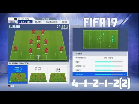 Fifa 19 Best Formation (4-1-2-1-2(2)) Tutorial - Best Custom Tactics & Instructions & More!!