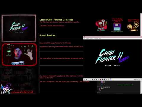 Z80 'ChibiFighter' - Lesson CF9 - Amstrad CPC Tile & Interrupt code