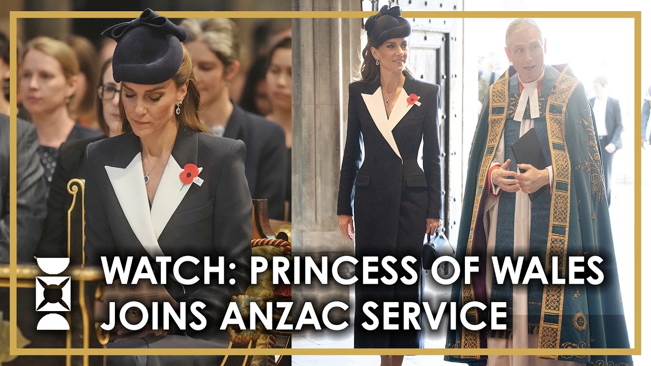 WATCH: Princess of Wales Joins ANZAC service of thanksgiving at Westminster Abbey