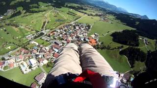 preview picture of video 'Paragliding Ellmau, Austria, August 2012'