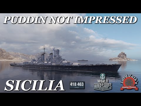 Unimpressed?! 418K Sicilia Tier 10 Italian BB Gameplay | World of Warships 2025 Replay Analysis