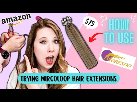 Amazon Micro Loop Hair Extensions | How to Apply | Moresoo Hair Review