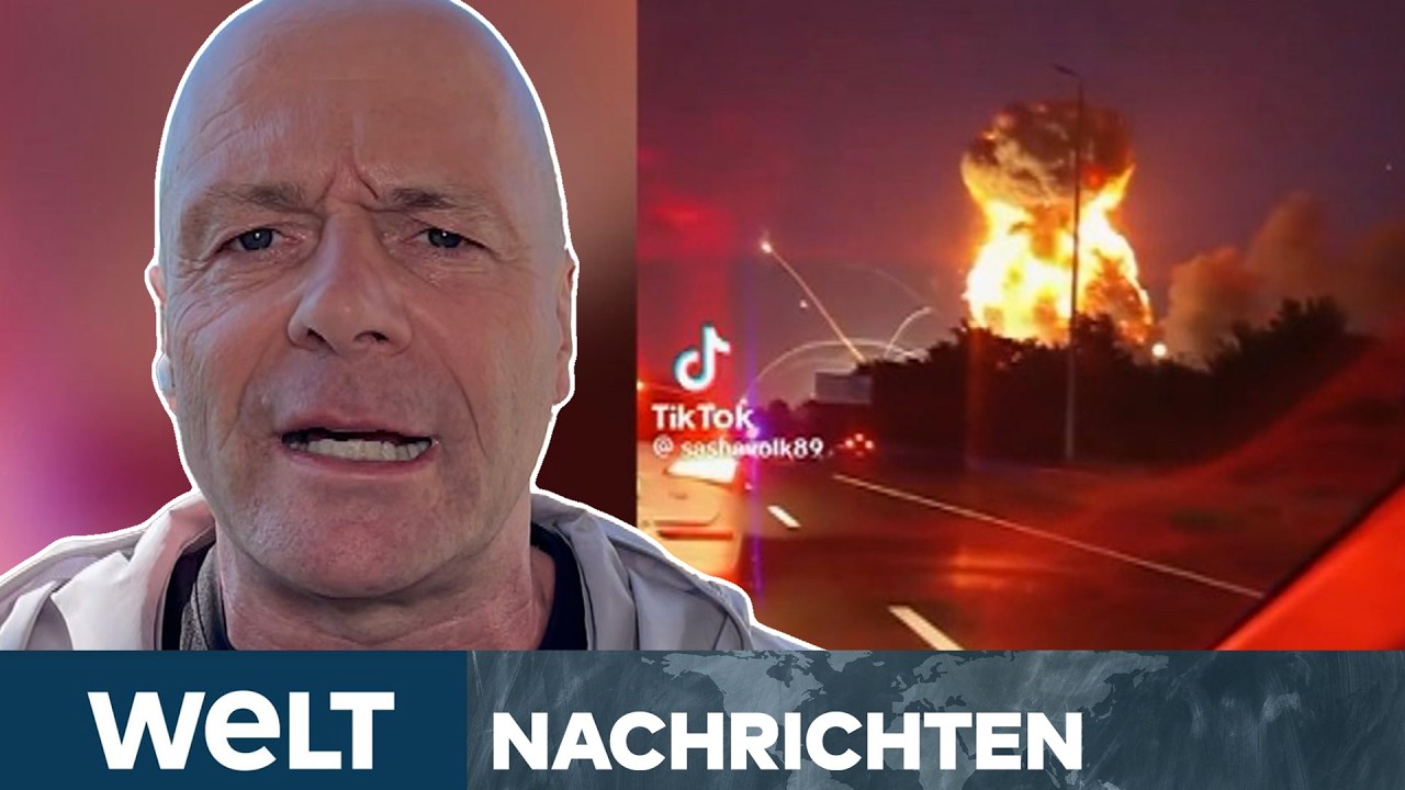 PUTINS KRIEG: Heftiger Schlag von Russland! Brisanter Treffer in Waffen-Lager bei Kiew | WELT STREAM