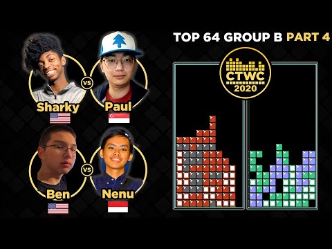 2020 CTWC BEGINS! TETRIS Group B - Pt. 4 - FINAL FOUR (see description for format)