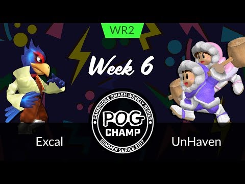Pog Champ Summer Series #6 Melee - WR2 - Excal (Falco) vs UnHaven (Ice Climbers)