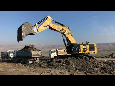 Huge Caterpillar 6015B Excavator Loading Trucks With Two Passes - Sotiriadis Mining Group