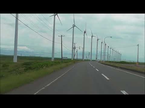 Horonobe Town Horonobe Visitor Center a Teshio Town Teshio River Park Video de conducción Viaje a Hokkaido 2018 No.88
