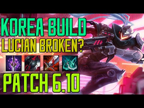 ◄ Korea Build Lucian Broken? ► Patch 6.10 - Normal Game Madness - Lucian Gameplay [German/HD/S6]