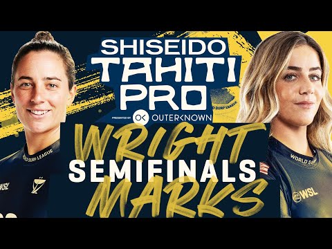 Tyler Wright vs Caroline Marks | SHISEIDO Tahiti Pro - Semifinals Heat Replay