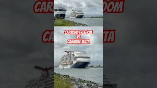 Rare Port Canaveral Horn Battle Between These Cruise Ships!