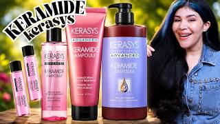 🇰🇷 Novos KERASYS KERAMIDE AMPOULE: Cabelo macio, nutrido e sem frizz