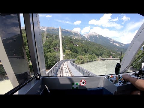 Leitner Standseilbahn Hungerburgbahn  Funicular Up 2019 POV Onride