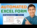 EASILY Make An Automated Data Entry Form In Excel