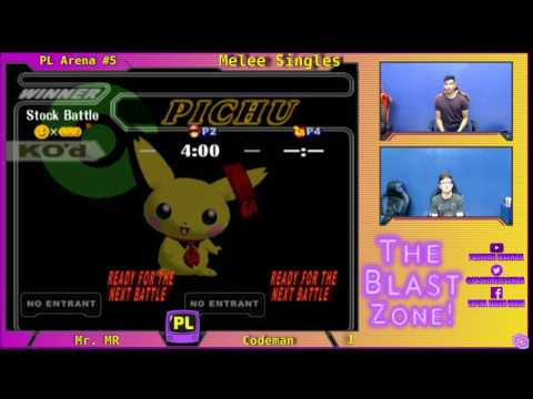 PL Arena #5 - SSBM: Mr. MR (CF) vs codeman (Pichu)