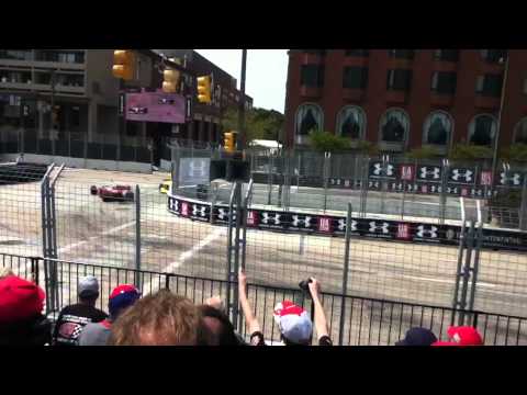 Firestone Indy Lights Crash in turn 3 of last lap at Baltim