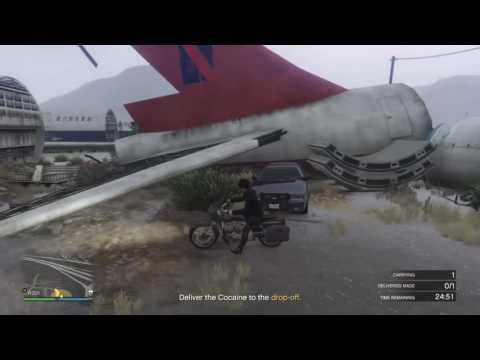 GTA 5 - Bikers - sell product - Police sting at Boneyard, eliminating unmarked police cruiser
