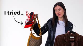 I Tried Thrifting My Dream Minimalist Wardrobe (this was hard)