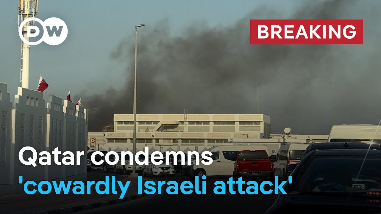 Israel claims attack on Hamas officials as blasts heard in Doha | DW News