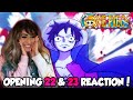 OVER THE TOP & DREAMIN' ON! One Piece Opening 22 & 23 REACTION!