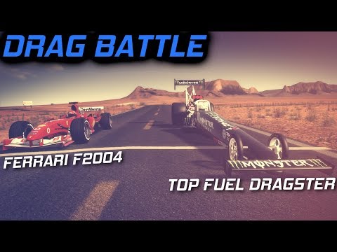 TOP FUEL DRAGSTER VS THE WORLD (F1, 2000HP LAMBORGHINI HURACAN, SPACECRAFT, REDBULL) DRAG BATTLE