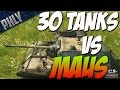 War Thunder TANKS! MAUS GAMEPLAY - 30 Tanks ...