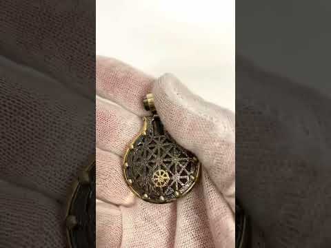 Bora 925 Silver With Emerald and Ruby Stones Pendant video