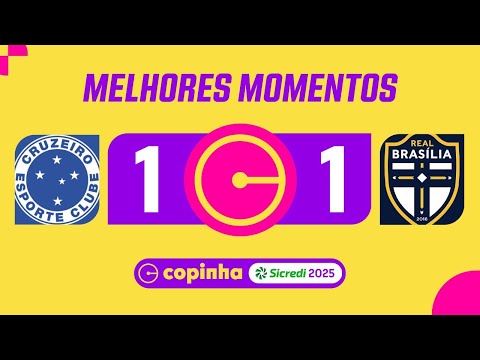 Gols e lances de Cruzeiro x Real Brasília