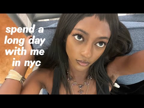 spend the day with me in nyc! (first time lash extensions, music video shoot) 