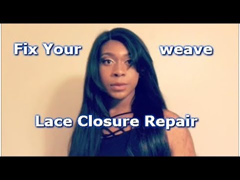 How to pluck your closure : Closure repair