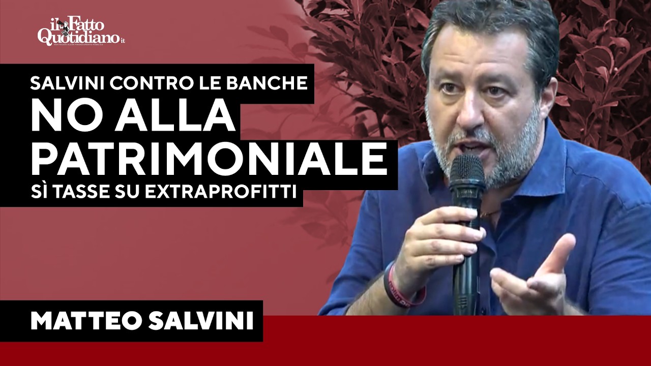 Salvini contro le banche: “Utili senza precedenti, devono contribuire”