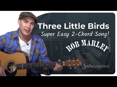 Watch First guitar song? Three Little Birds by Bob Marley - Super Easy Guitar Lesson (BS-101) on YouTube