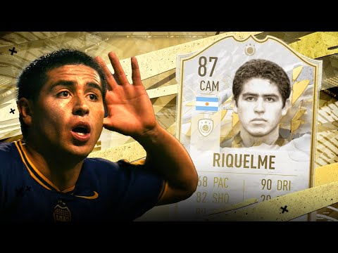 87 Base Icon RIQUELME Player Review! FIFA 22